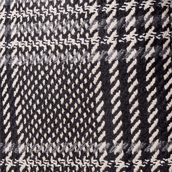 Karen Millen Monochrome Plaid Mini Skirt Black & White Plaid Size 8 wool blend - Picture 14 of 17